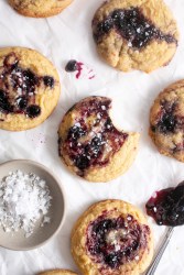 Blueberry Cornbread Cookies