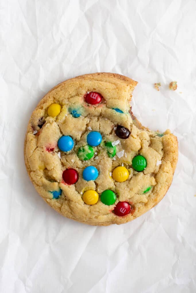 single serving m&m cookie