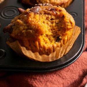 Bakery-Style Pumpkin Chocolate Chip Muffins
