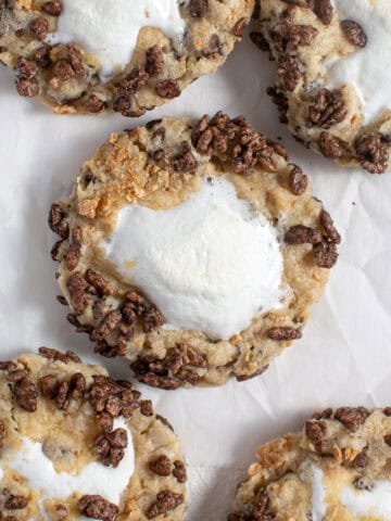 Chocolate Cereal S'mores Cookies Featured Image.
