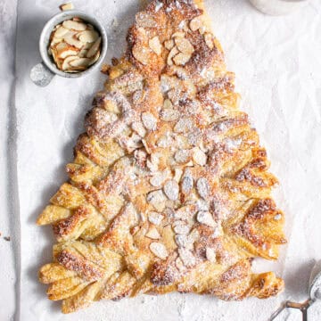 Almond Croissant Christmas Tree.