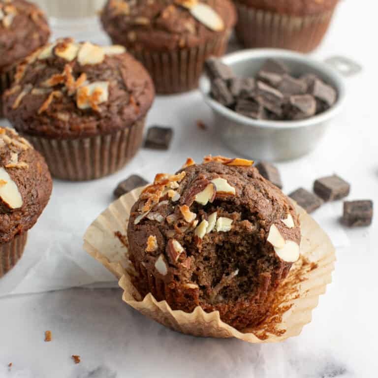 Coconut Almond Double Chocolate Muffin Recipe
