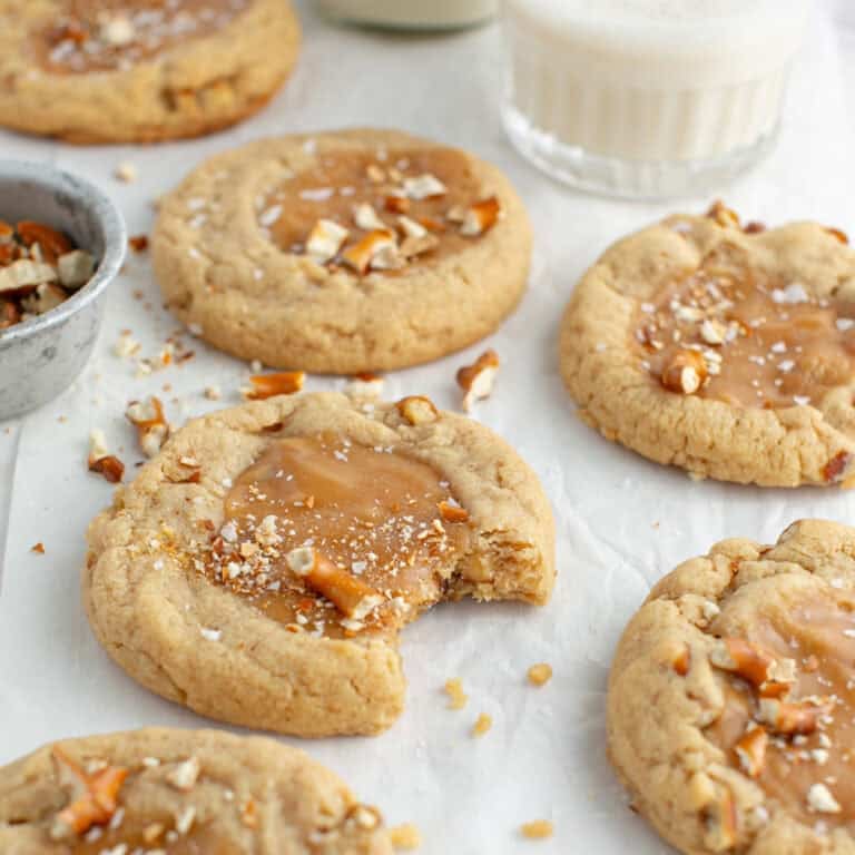 Sweet and Salty Peanut Butter Caramel Cookie recipe