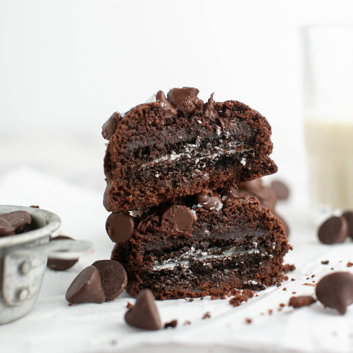 Single Serve Stuffed Oreo Chocolate Cookie Recipe