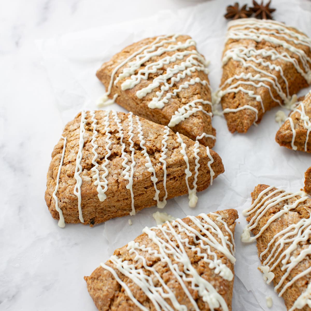 Easy Gingerbread Scone Recipe with White Chocolate