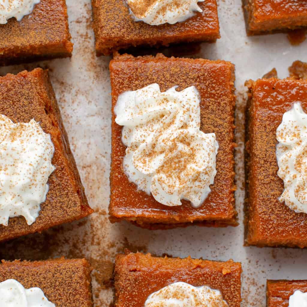 Easy Pumpkin Pie Bars with Graham Cracker Crust