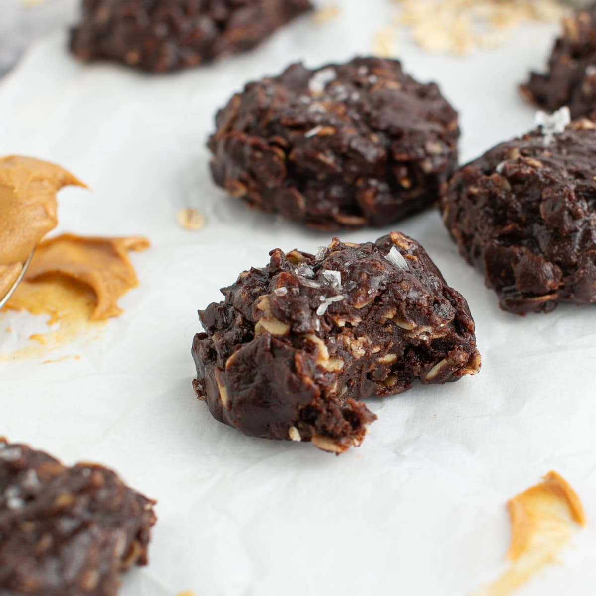 Small Batch Easy No Bake Peanut Butter Cookies